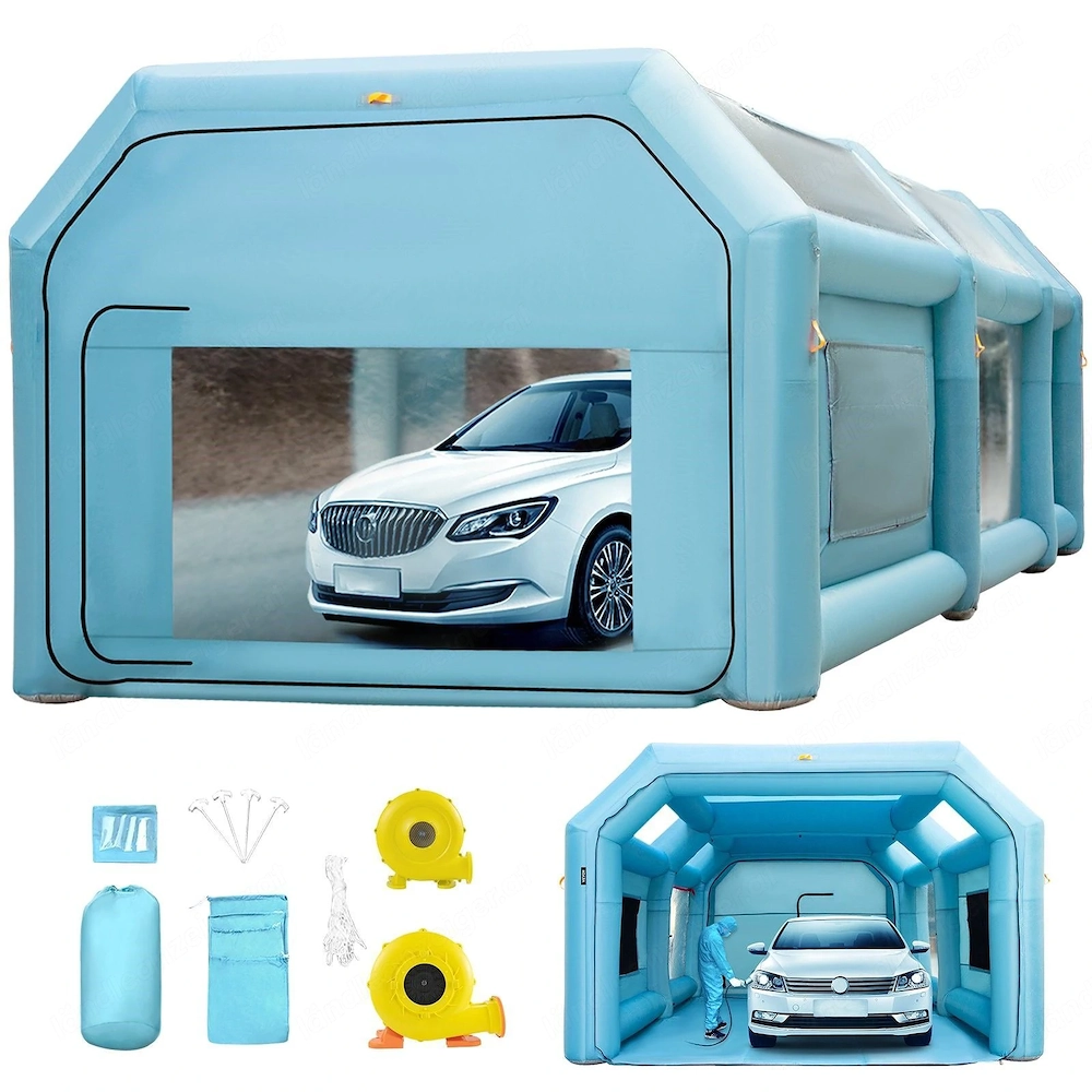 Artikel: Complete set of mobile painting painters inflatable car spray booth paint booth 8x4x3m Hoch
