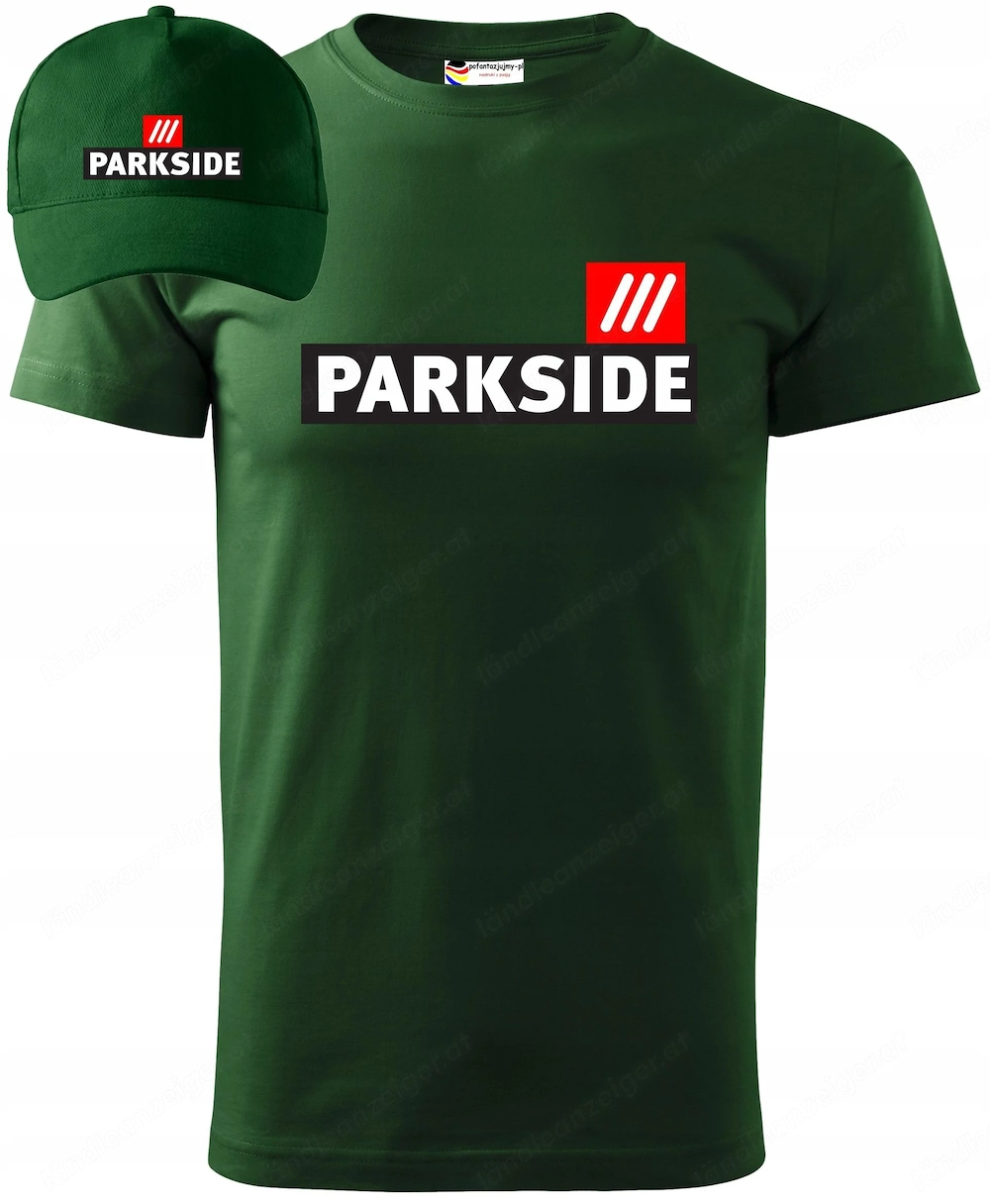 PARKSIDE PREMIUM T Shirt aus Baumwolle fuer Herren mit Cap Muetze im Set