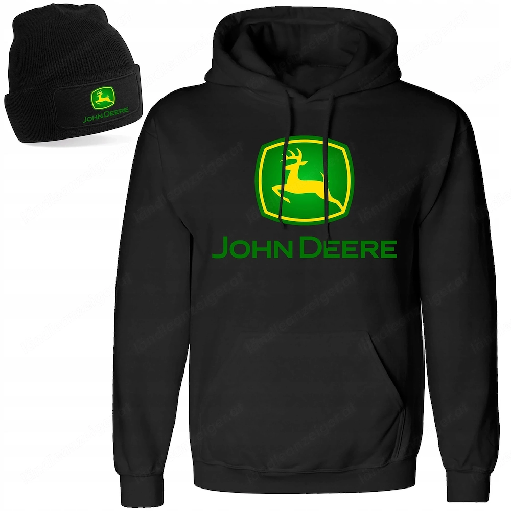 Artikel: JOHN DEERE PREMIUM hoodie sweatshirt pullover men's sweater & hat in a set Hochwertiger Art