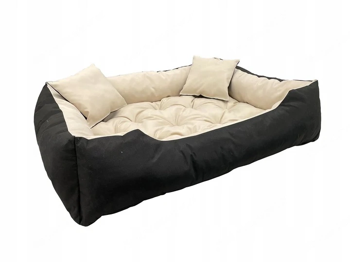 -Wasserdichtes Hundebett mit 2 Kissen -Strapazierf higes, wasserdichtes Hunde- und Katzenbett zu