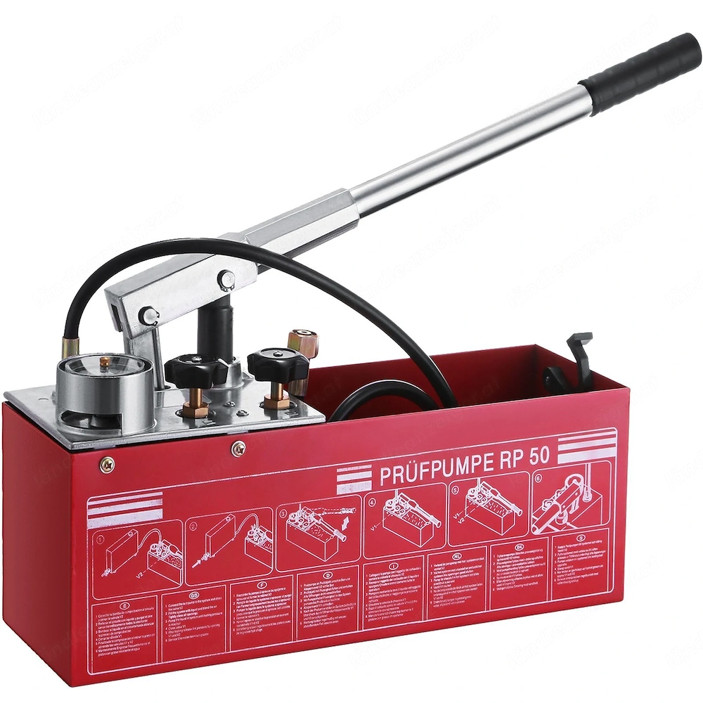 Pruefpumpe 725 PSI Abdrueckpumpe Druckpruefpumpe Pruefpumpe 5 MPa Befuellpumpe 0 50 bar Heizleckdruc
