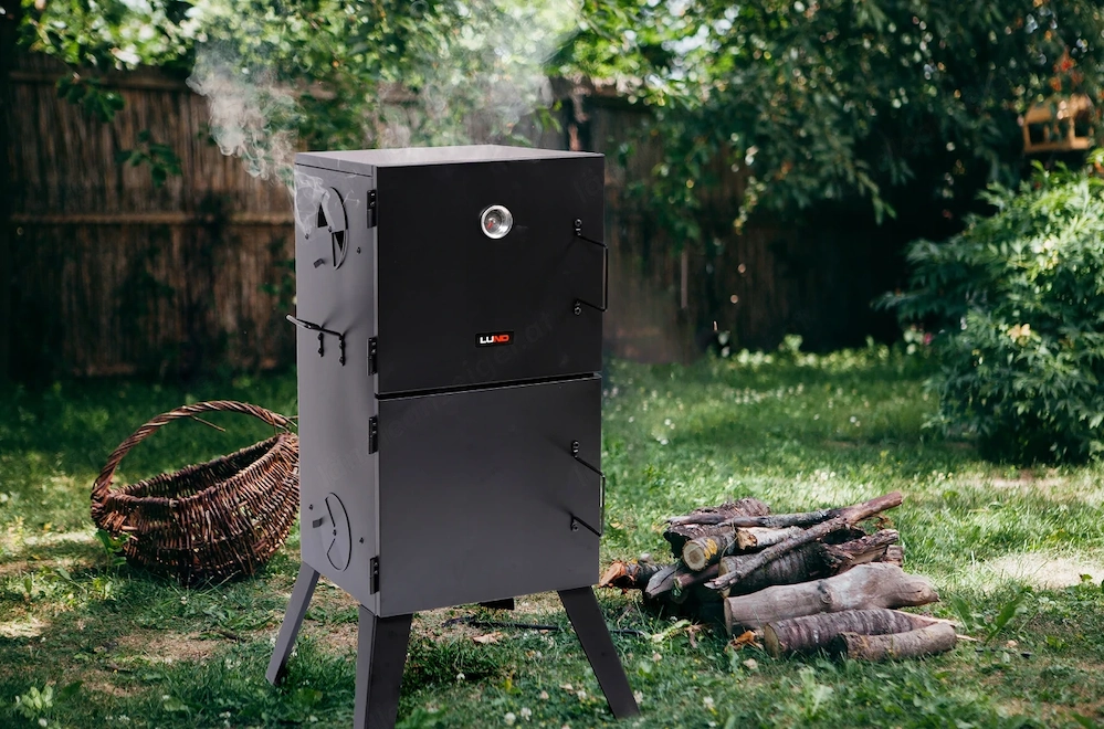 Bestseller Grill Raeucherofen Smoker Raeucherschrank mit Thermometer