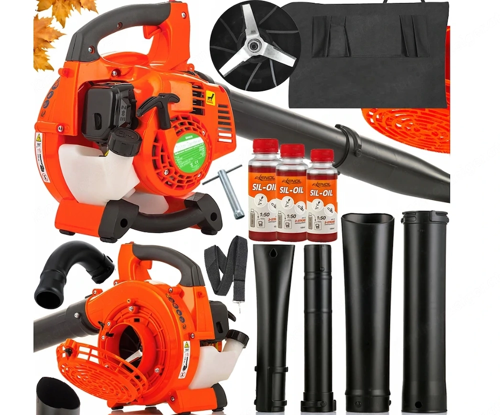 SALE Benzin Laubsauger Laubblaeser mit Mulchfunktion 3 in 1