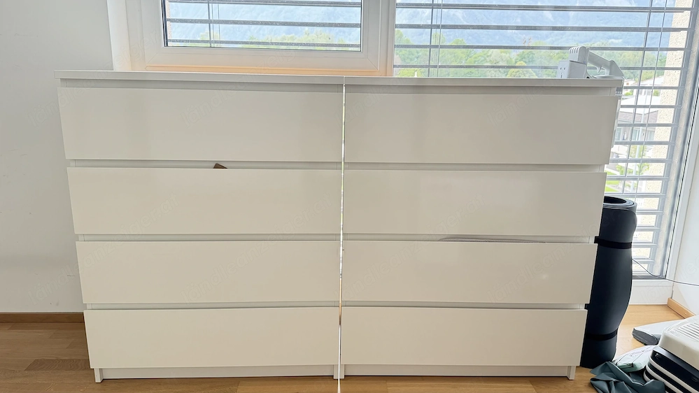 Ikea Malm mit 4 Schubladen, 2 Stück