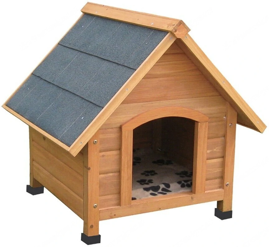 Artikel: Wetterfeste Hundehuette Hundehaus Massiv aus Holz 70cm hoch Hochwertiger Artikel aus unsere