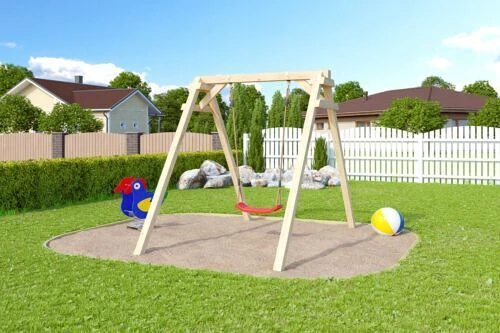 Artikel: Children's play equipment caribu swing single swing natural set Hochwertiger Artikel aus un