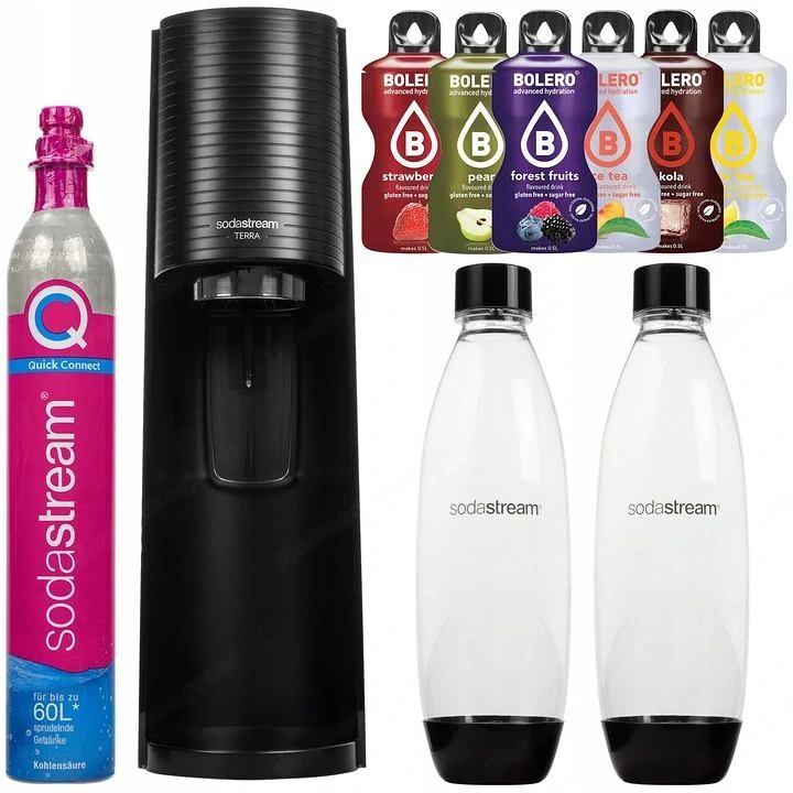 Artikel: Sodastream Terra soda maker black XXXL starter set Hochwertiger Artikel aus unserem Online-