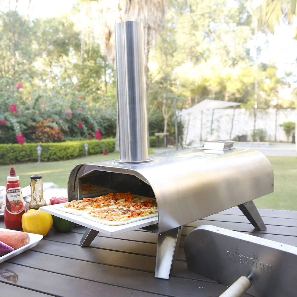 Artikel: Outdoor Grill Wood BBQ Smoker Portable Pizza Oven Pizza Maker Hochwertiger Artikel aus unse
