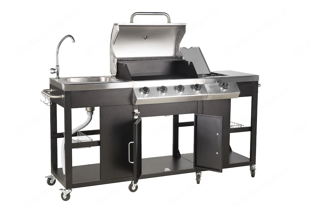 Artikel: Gasgrill BBQ GRILLWAGEN Kueche Grillkueche Gartengrill Outdoorkueche Aussenkueche Kuechenwa