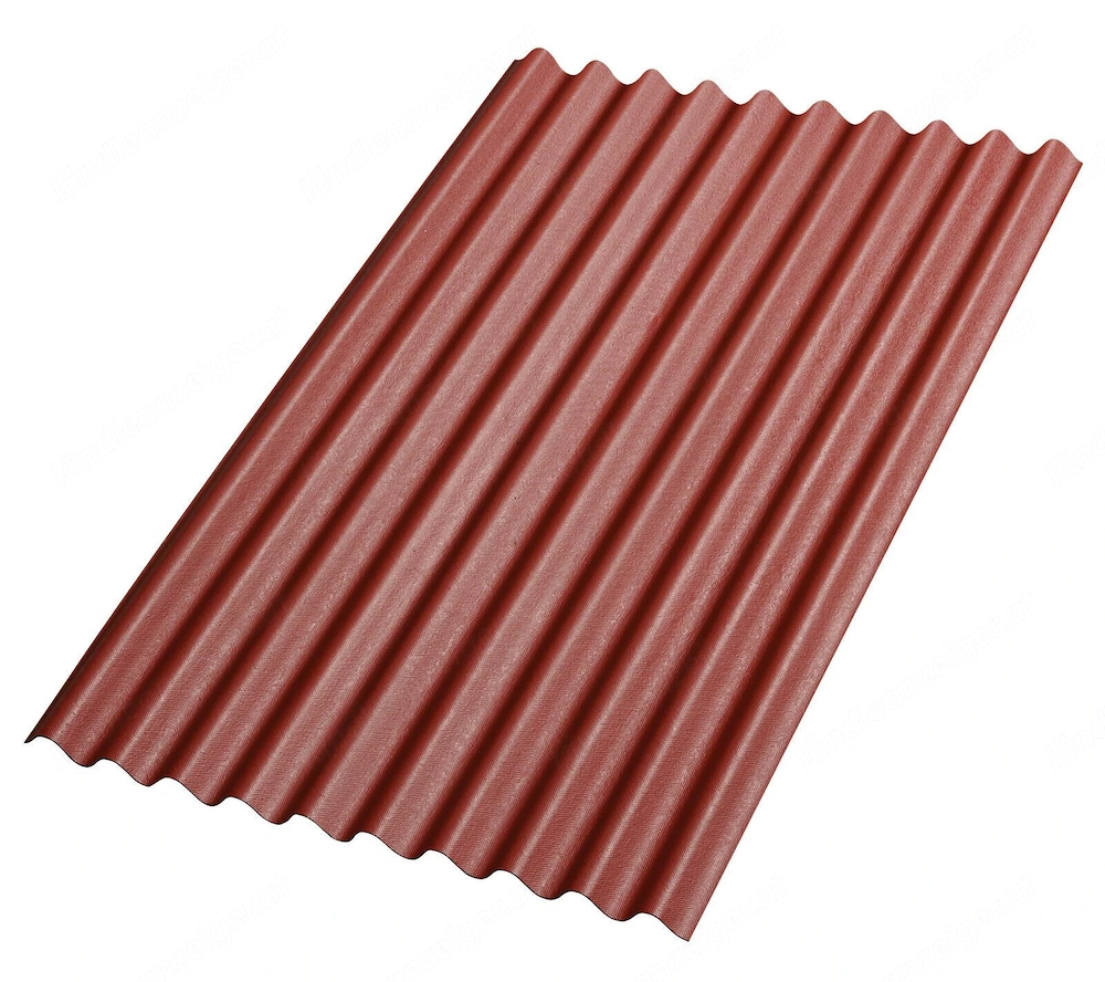 Artikel: Roof roofing bitumen corrugated panels 1000 x 760 mm red Hochwertiger Artikel aus unserem O