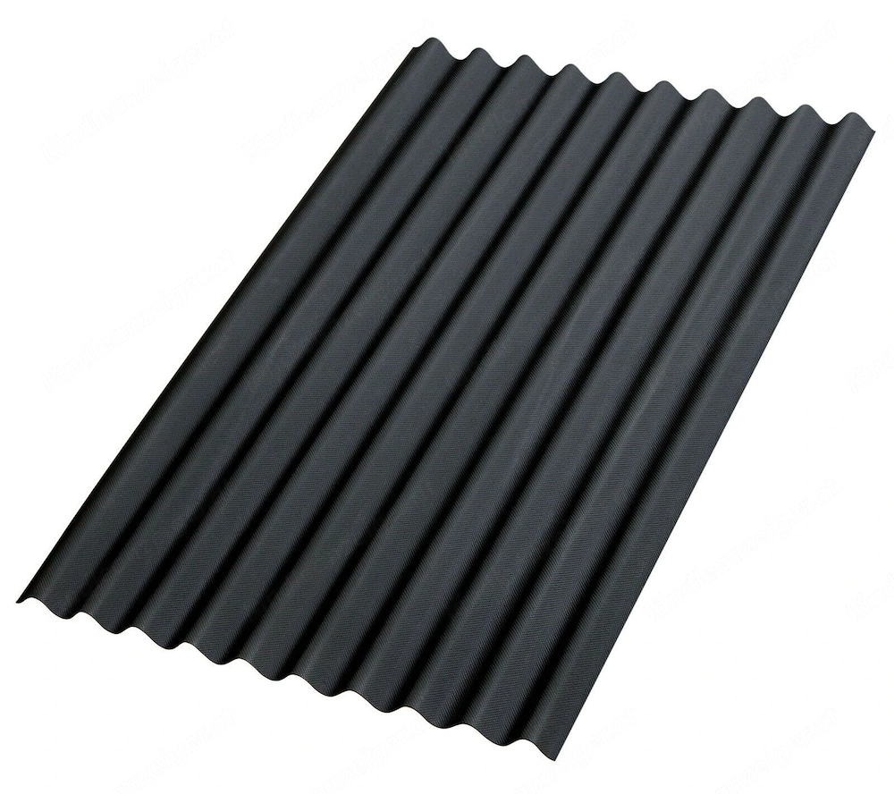 Artikel: Roof roofing bitumen corrugated panels 1000 x 760 mm black Hochwertiger Artikel aus unserem