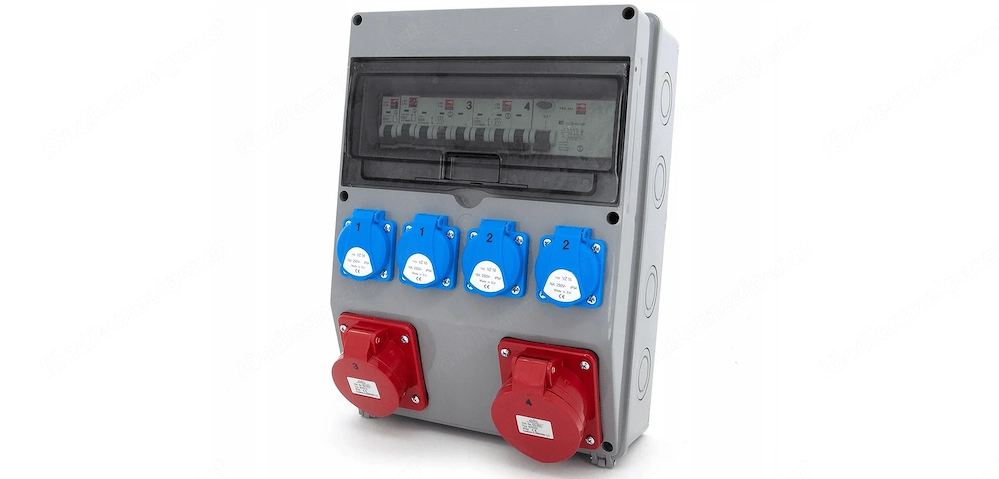 Artikel: #SALE# Electrical wall distributor 32A 16A 4x230 construction power box Hochwertiger Artike