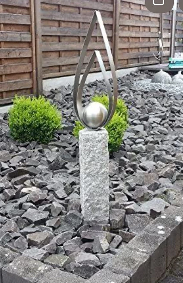 Naturstein Säule 60cm - Dekoration 