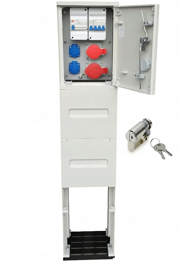 Artikel: #SALE# Electrical wall distributor 2x SCHUKO 1x CEE 16A 1x CEE 32A construction power box l