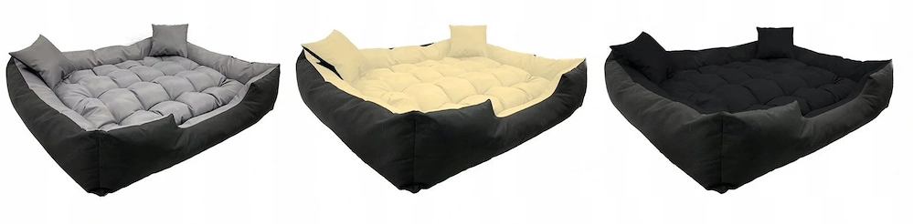 -Wasserdichtes Hundebett mit 2 Kissen -Strapazierf higes, wasserdichtes Hunde- und Katzenbett zu