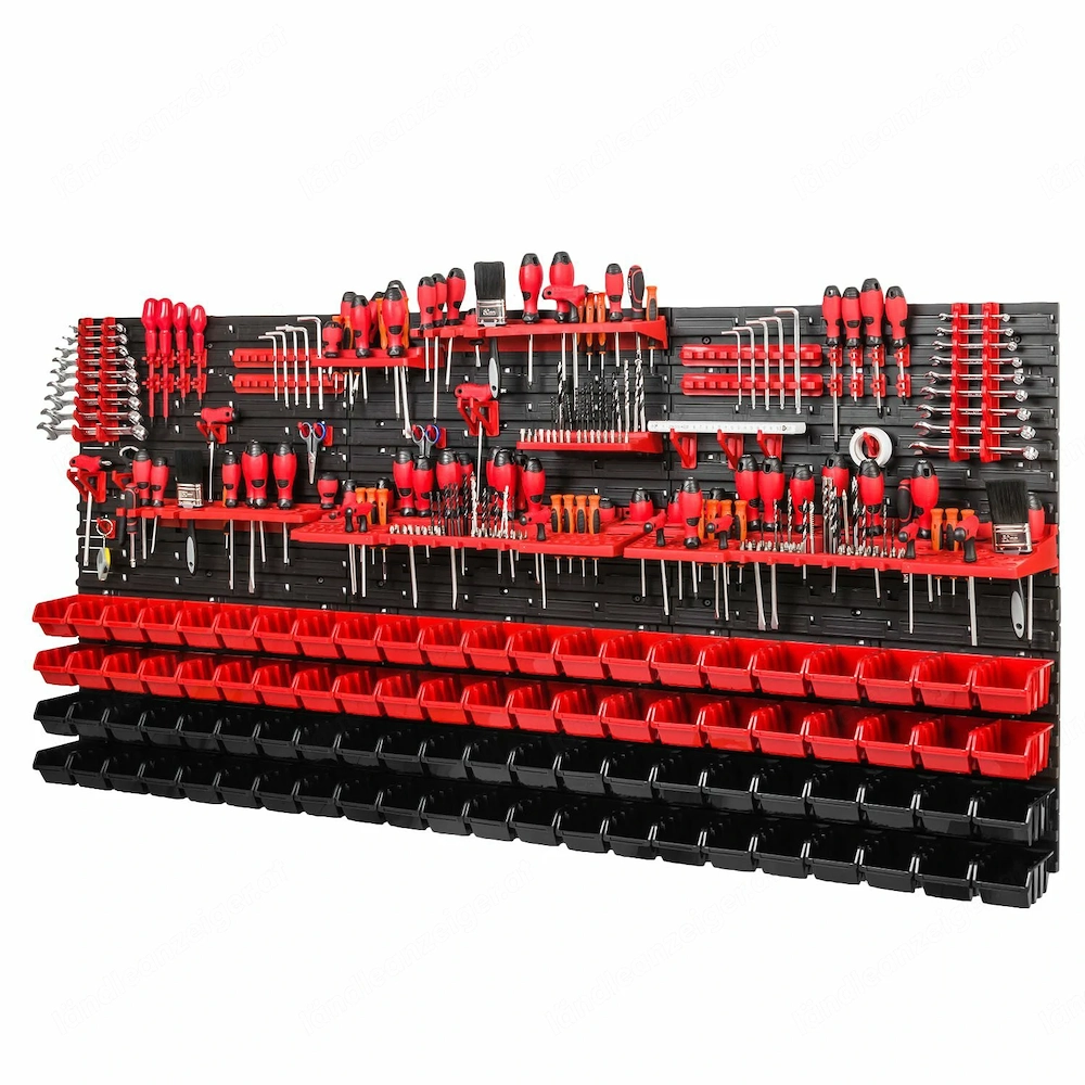 BESTSELLER Werkzeugwand Set Werkzeughaltern mit Lochwand Lagersystem Warkzeuglochwand Wandregal Werk