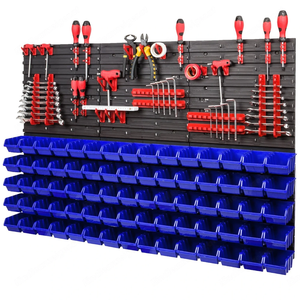 BESTSELLER Werkzeugwand Set Werkzeughaltern mit Lochwand Lagersystem Warkzeuglochwand Wandregal Werk