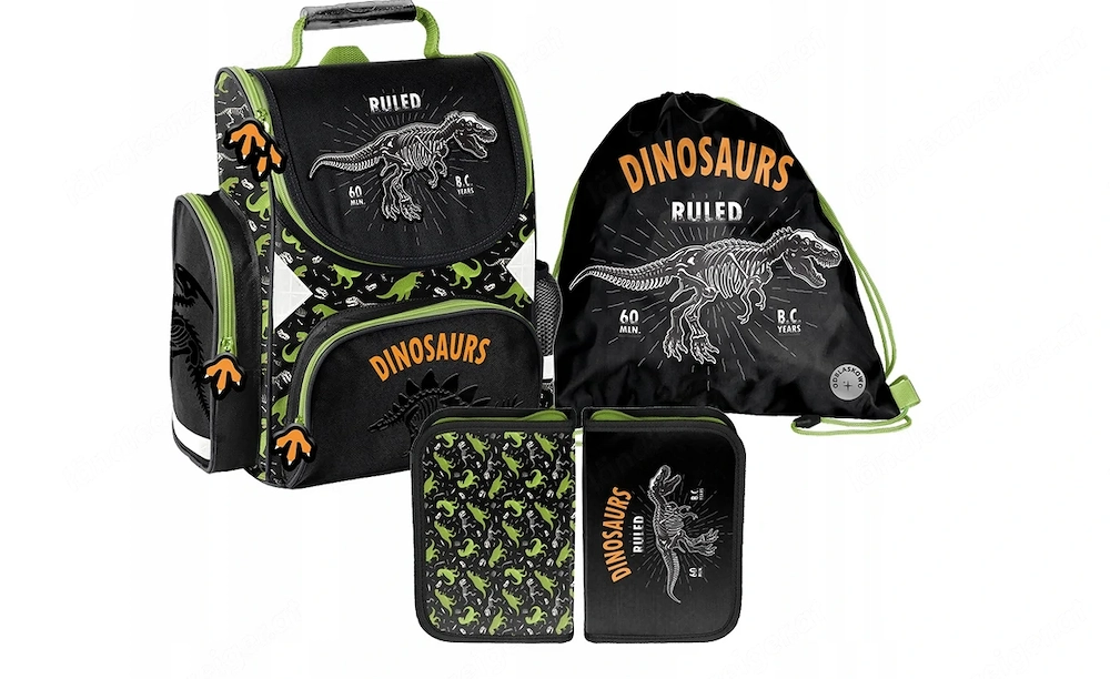 Artikel: School bag backpack knapsack school bag dino dinosaur Hochwertiger Artikel aus unserem Onli