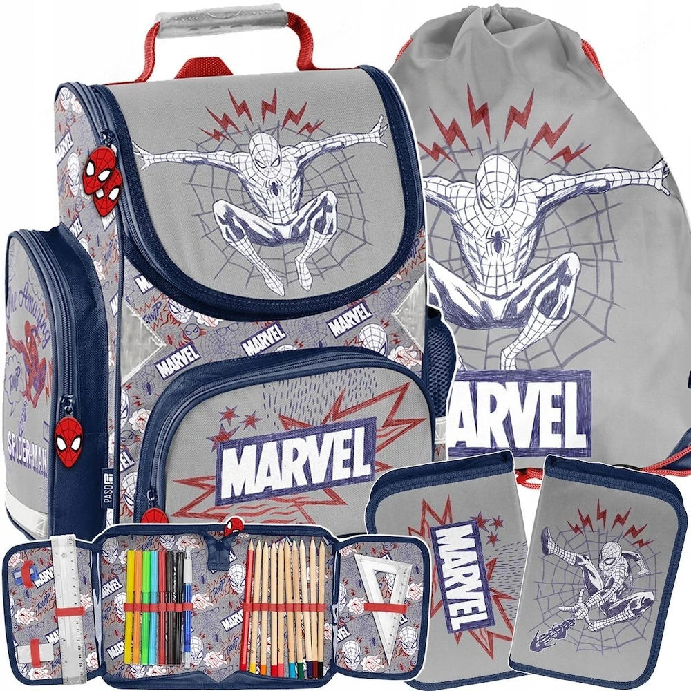 Artikel: School bag backpack knapsack school bag Spiderman Hochwertiger Artikel aus unserem Online-S
