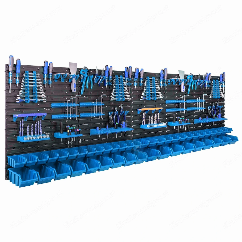 Artikel: Werkstattregal Werkstatt Garage Werkzeugwand 230x80cm komplett Set Farbwahl Hochwertiger Ar