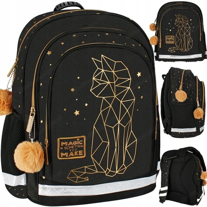 Artikel: School bag backpack knapsack school bag cat 3D Hochwertiger Artikel aus unserem Online-Shop