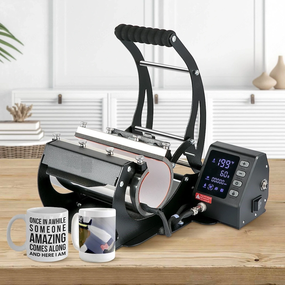 Artikel: Mug press transfer press cup printing transfer printing press hot press, black, power 560 W