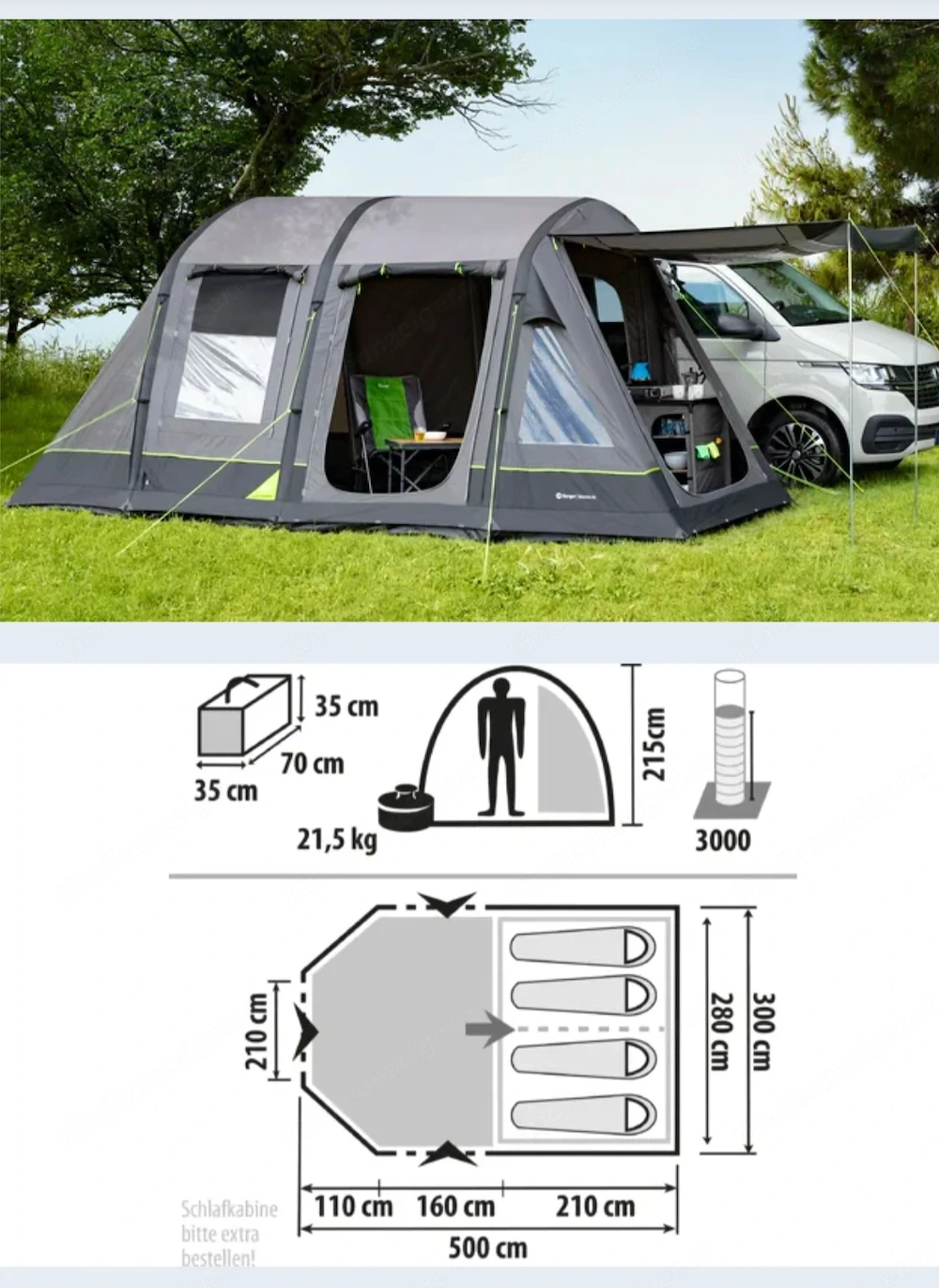 Morena Vorzelt XL (Autovorzelt)