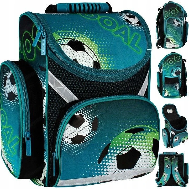 Artikel: School bag backpack knapsack school bag football Hochwertiger Artikel aus unserem Online-Sh