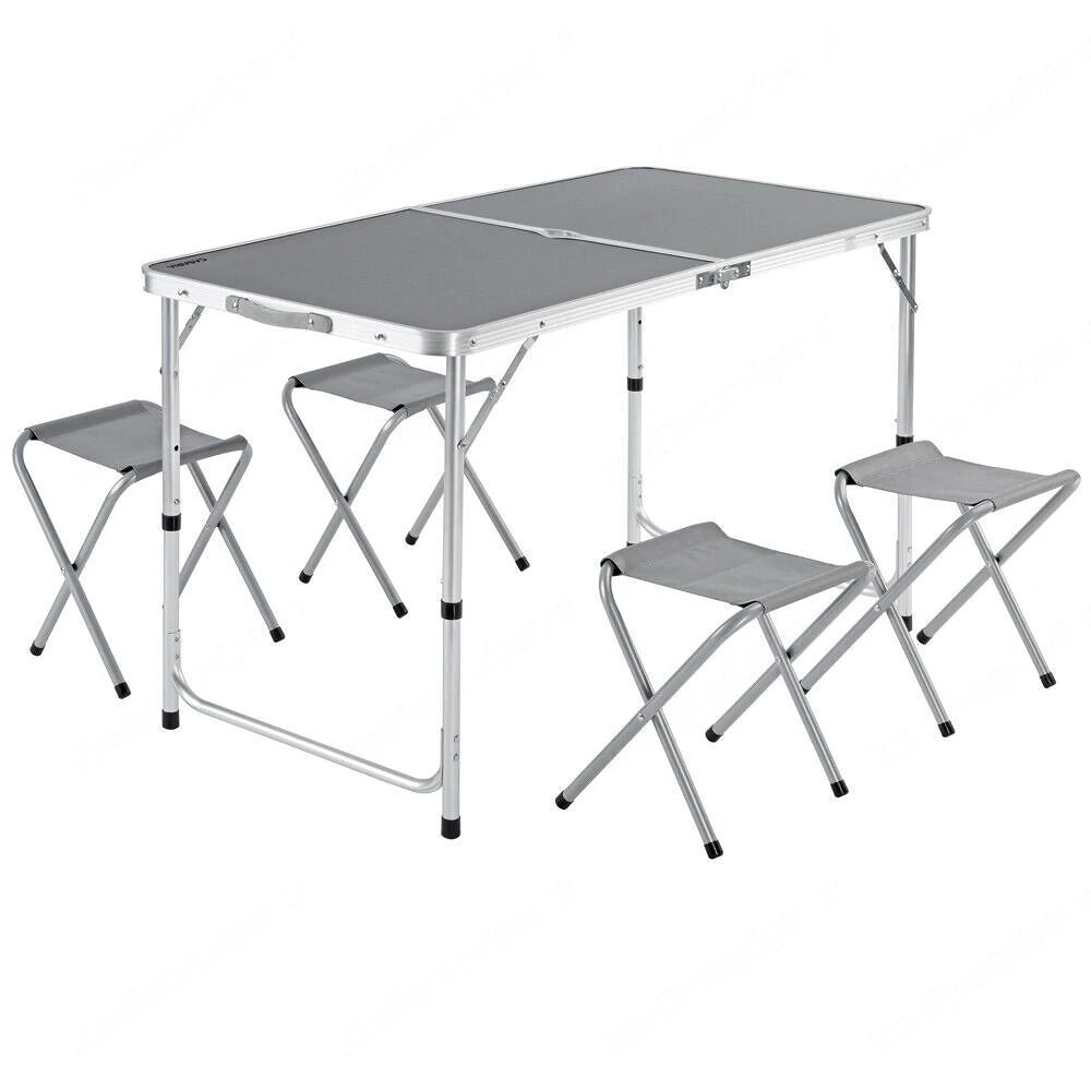 Artikel: Outdoor Klapptisch Campingtisch Alu klappbar Gartentisch faltbar 120x60cm Camping Hocker Ho