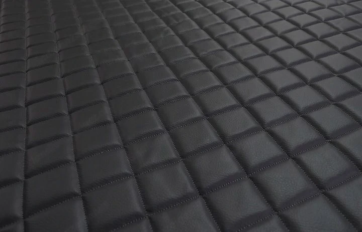 Artikel: polsterstoff aus oeko leder gestepptes material 10 mm schwarz hochwertiger artikel aus unse