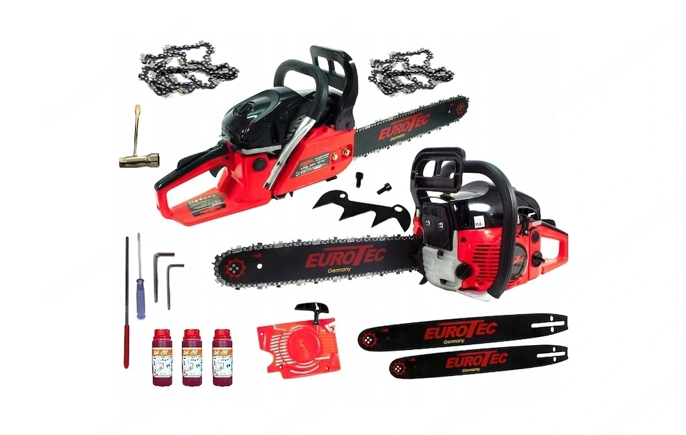 Artikel: Forestry petrol chainsaw chainsaw in an XXXL starter set Hochwertiger Artikel aus unserem O