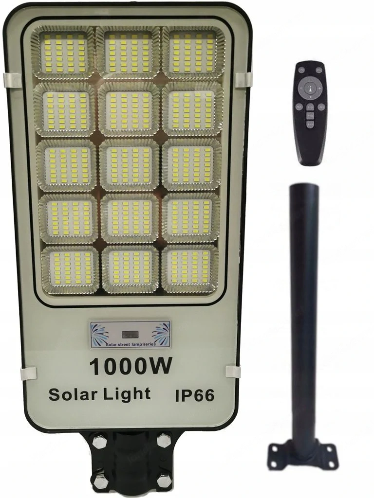 Artikel: STREET LIGHT lamp 1000W SOLAR LAMP + holder + REMOTE CONTROL Hochwertiger Artikel aus unser