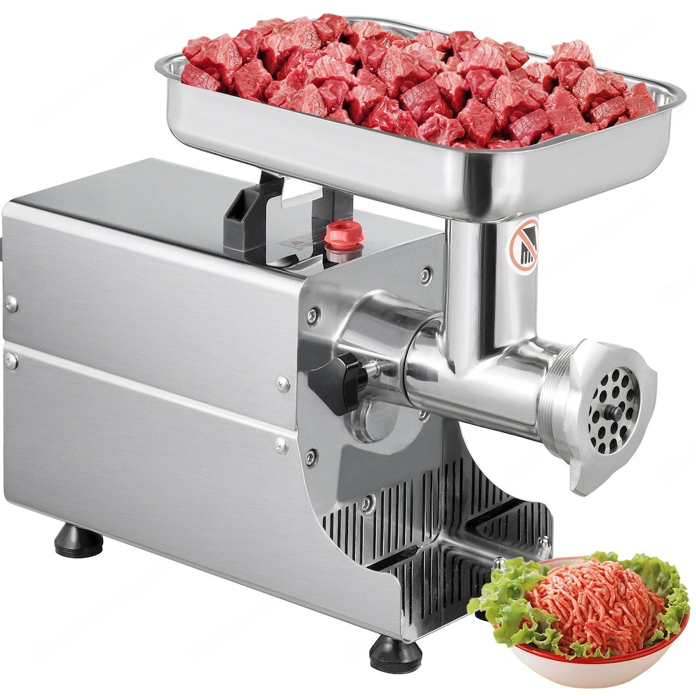 Fleischwolf Elektrisch Hackfleisch Maschine 80kg h Edelstahl Fleichwolf fuer Supermaerkte Fleischere