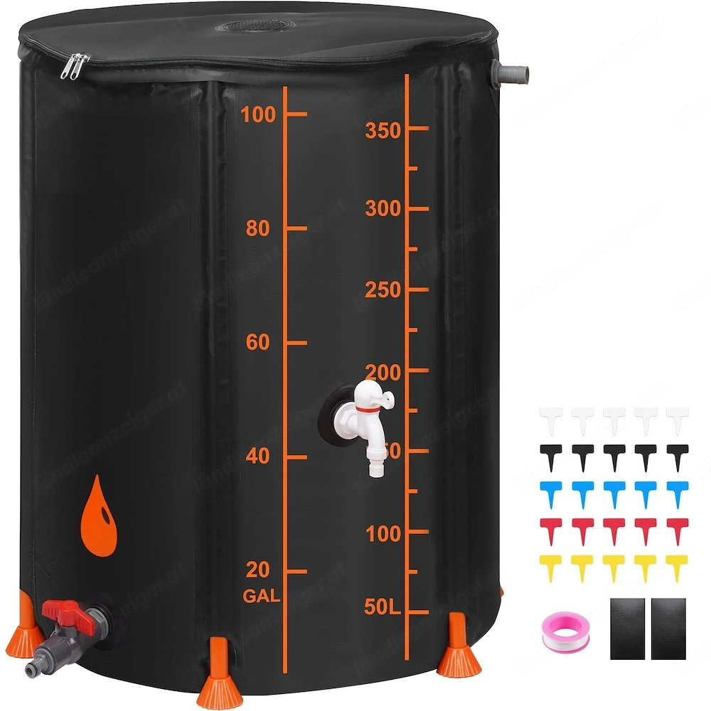 Artikel: Rain barrel rain tank 379 liter foldable rain barrel rainwater barrel water tank rainwater 