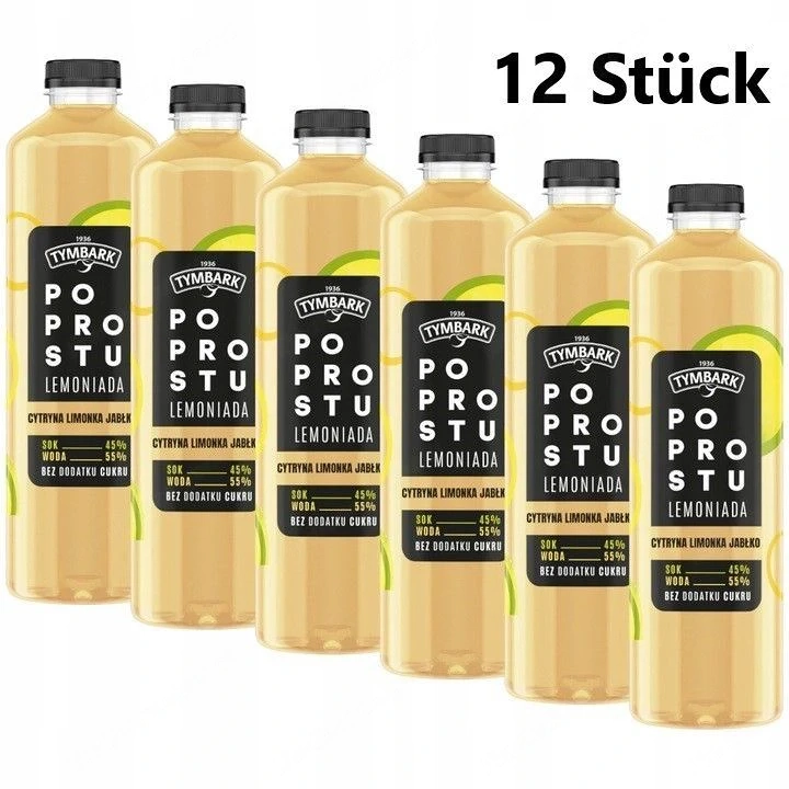 Artikel: 12 x 1 25l Tymbark Simply Lemonade Limette Zitronen Limetten Getraenk Hochwertiger Artikel 