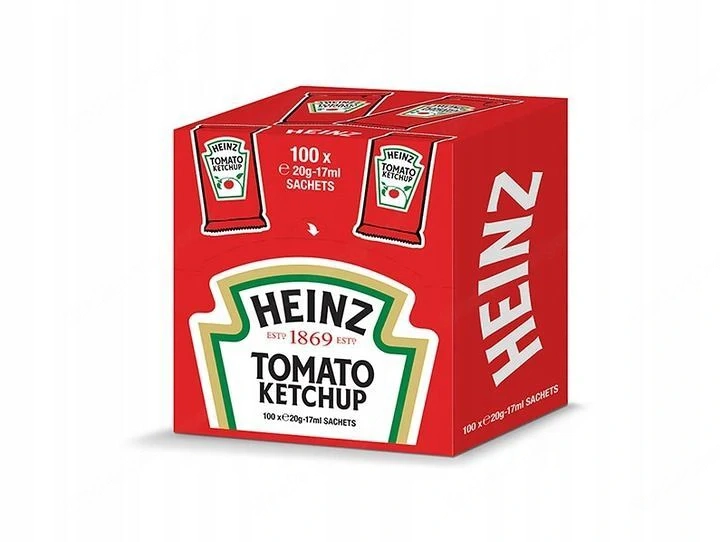 Artikel: Heinz Ketchup portion bags 200 x 20g - individually packed - 4kg gastro restaurant snack fo