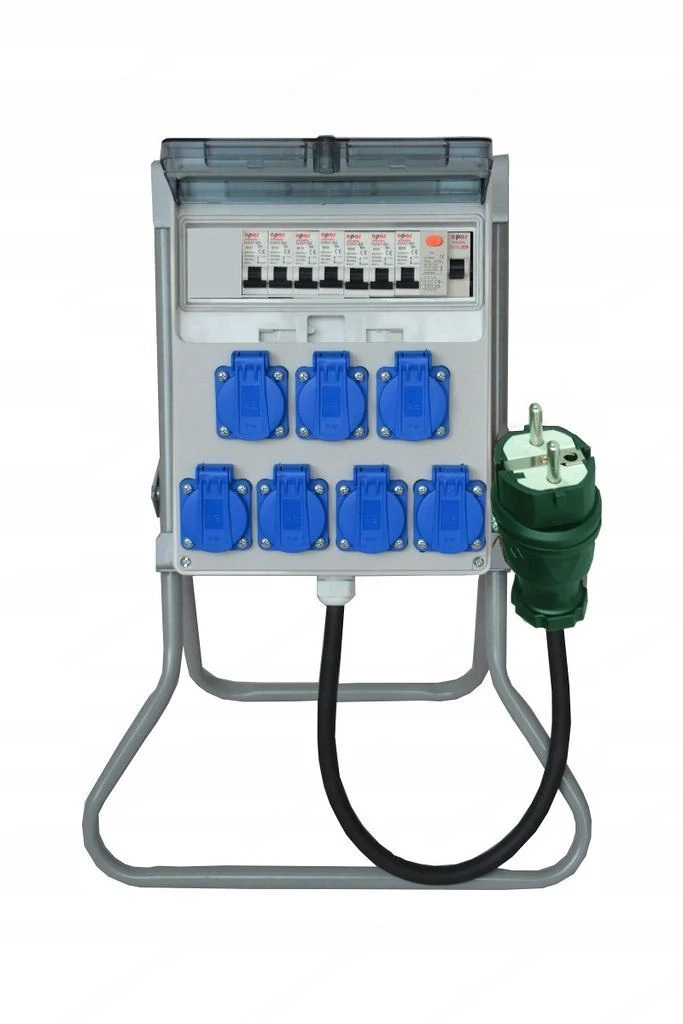 Artikel: Electrical wall distributor 7x 230 V complete set of construction power distributor BUILDIN