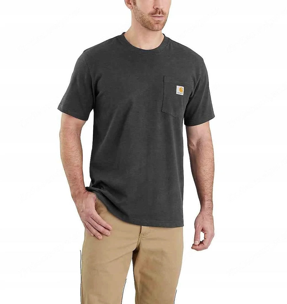 Artikel: Carhartt Men's T-Shirt Workwear Work Short Sleeve Shirt Heavyweight Pocket Carbon Hochwerti