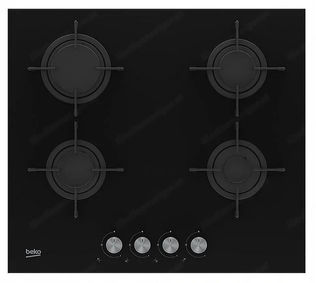 Artikel: Exclusive gas hob 60 cm gas stove built-in oven black Hochwertiger Artikel aus unserem Onli