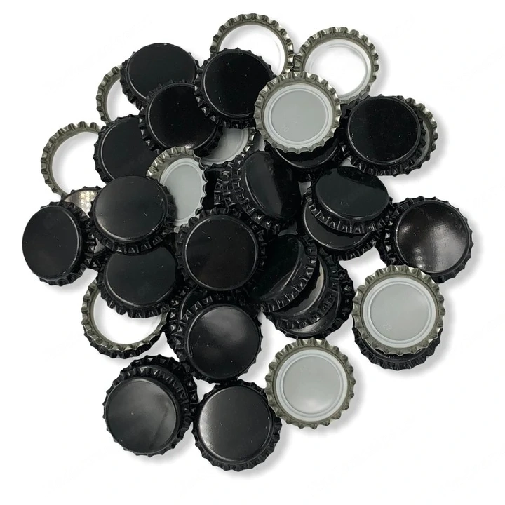 Artikel: Kronkorken Bier Deckel Wein 26mm stark SCHWARZ 50 Stueck Hochwertiger Artikel aus unserem O
