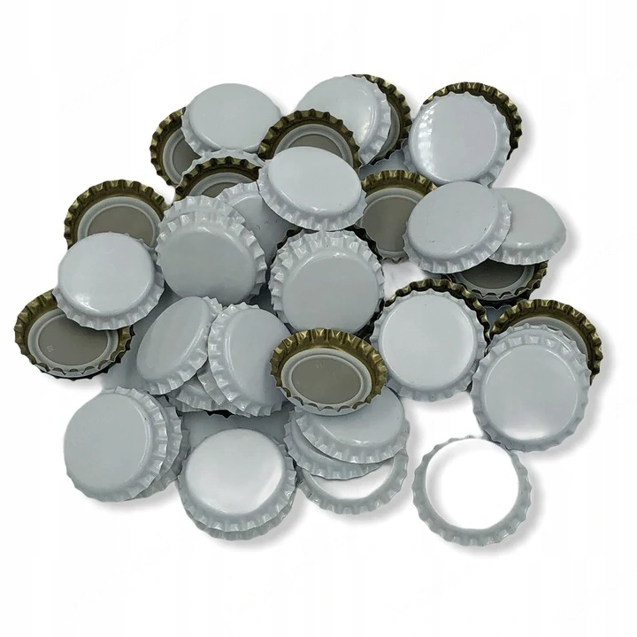 Artikel: Kronkorken Bier Deckel Wein 26mm stark WEISS 50 Stueck Hochwertiger Artikel aus unserem Onl