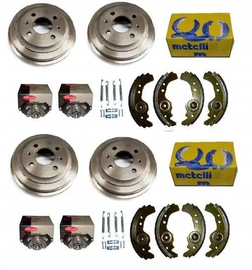 Artikel: Brake brake shoes complete set drum shoes spring cylinder Fiat 126P SX0 Hochwertiger Artike