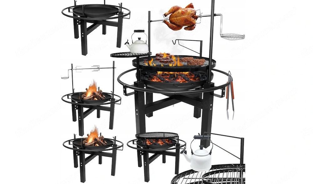 NEUHEIT Feurschale trifft Grill komplett XXXL Starter Set mit Zubehoer 5 in 1