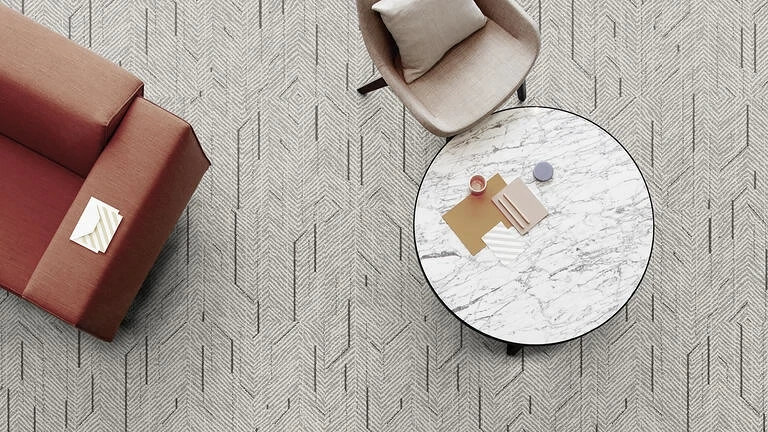 Design-Teppichfliesen von Interface