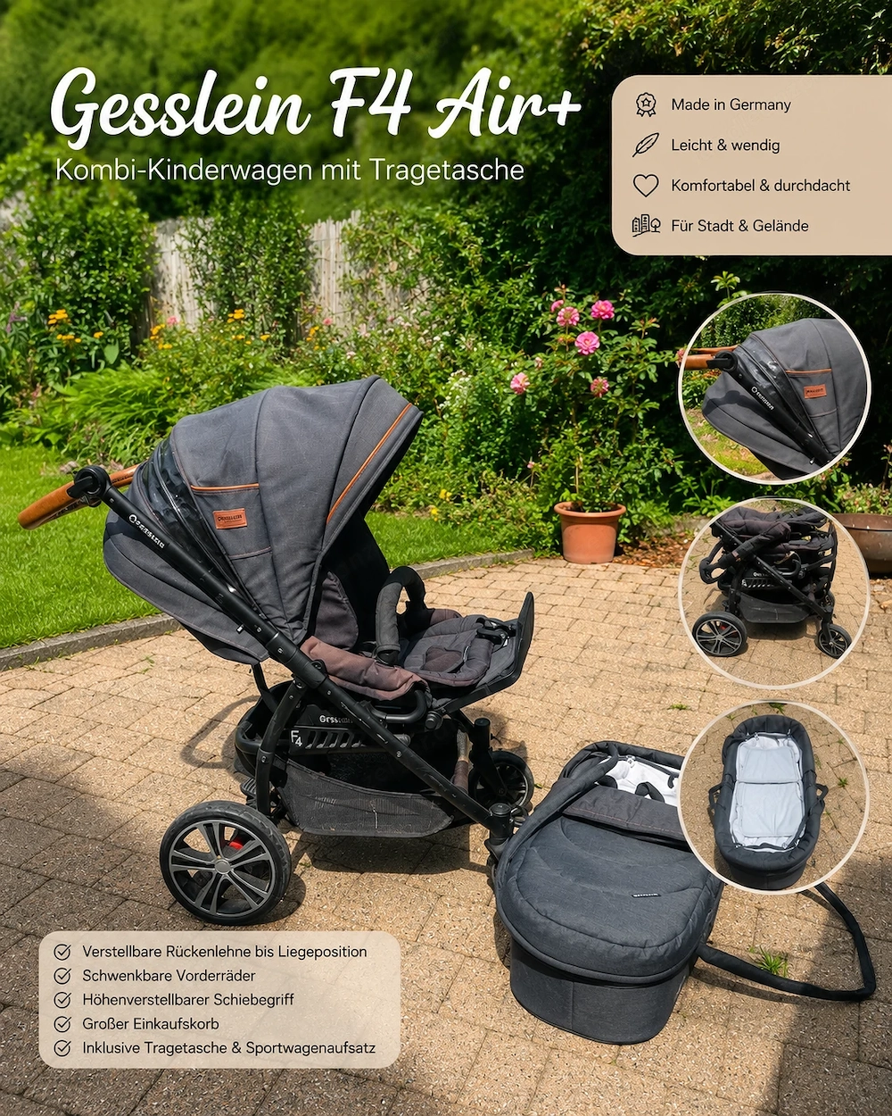 Gesslein Kinderwagen F4 Air+
