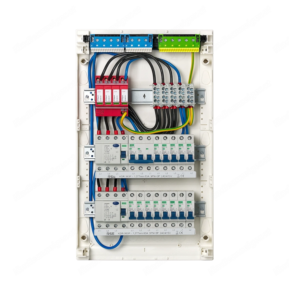 Artikel: Meter cabinet, fuse box, distribution box, construction power Hager sub-distribution, flush