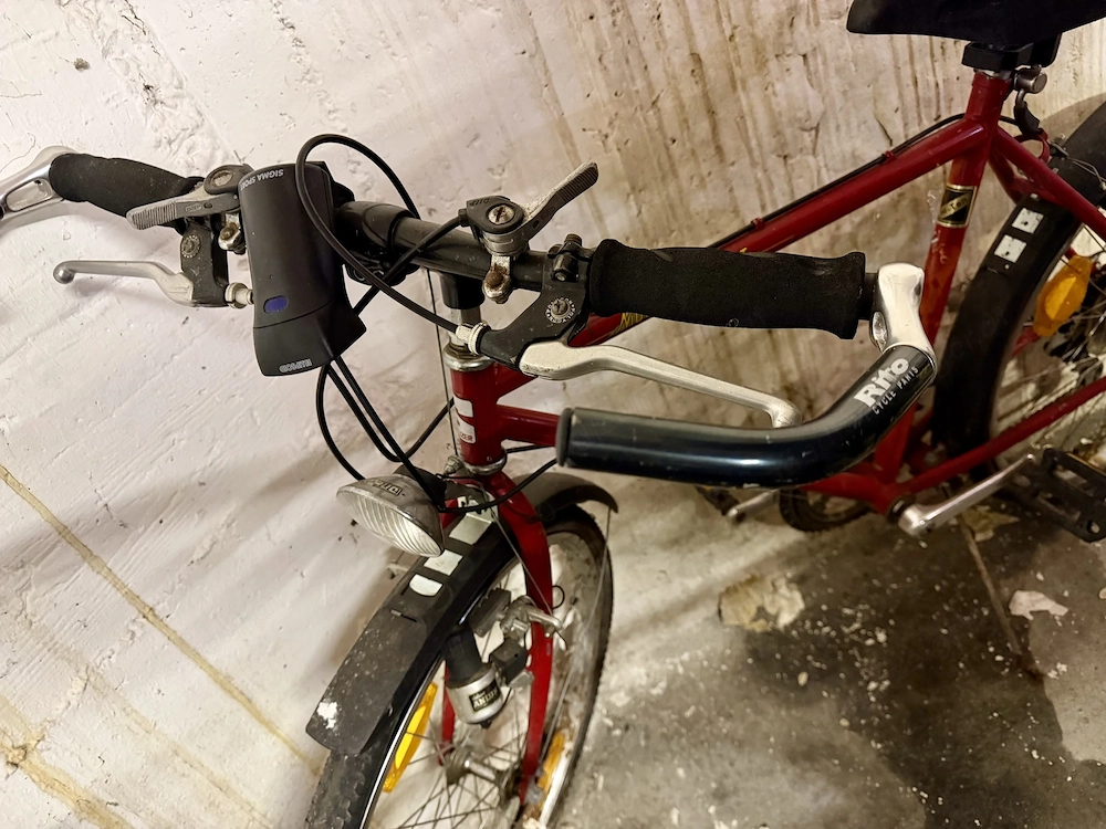 Herren und Kinderfahrrad