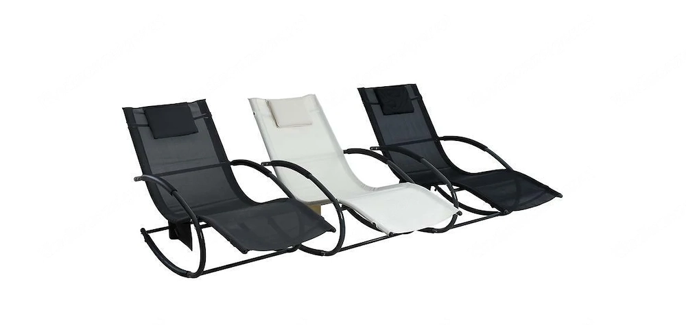 Sonnenliege Relaxliege Gartenliege Liegestuhl Schaukelliege Swing mit Tasche Farbwahl