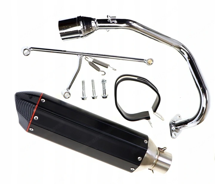 Artikel: muffler exhaust scooter 4t zipp quest romet gy6 sport hochwertiger artikel aus unserem onli