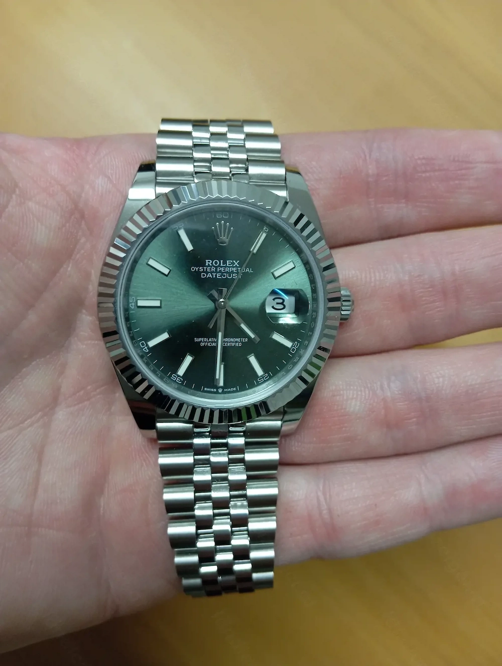 Rolex Datejust Mint Green 41mm 2025, ungetragen, Tausch möglich
